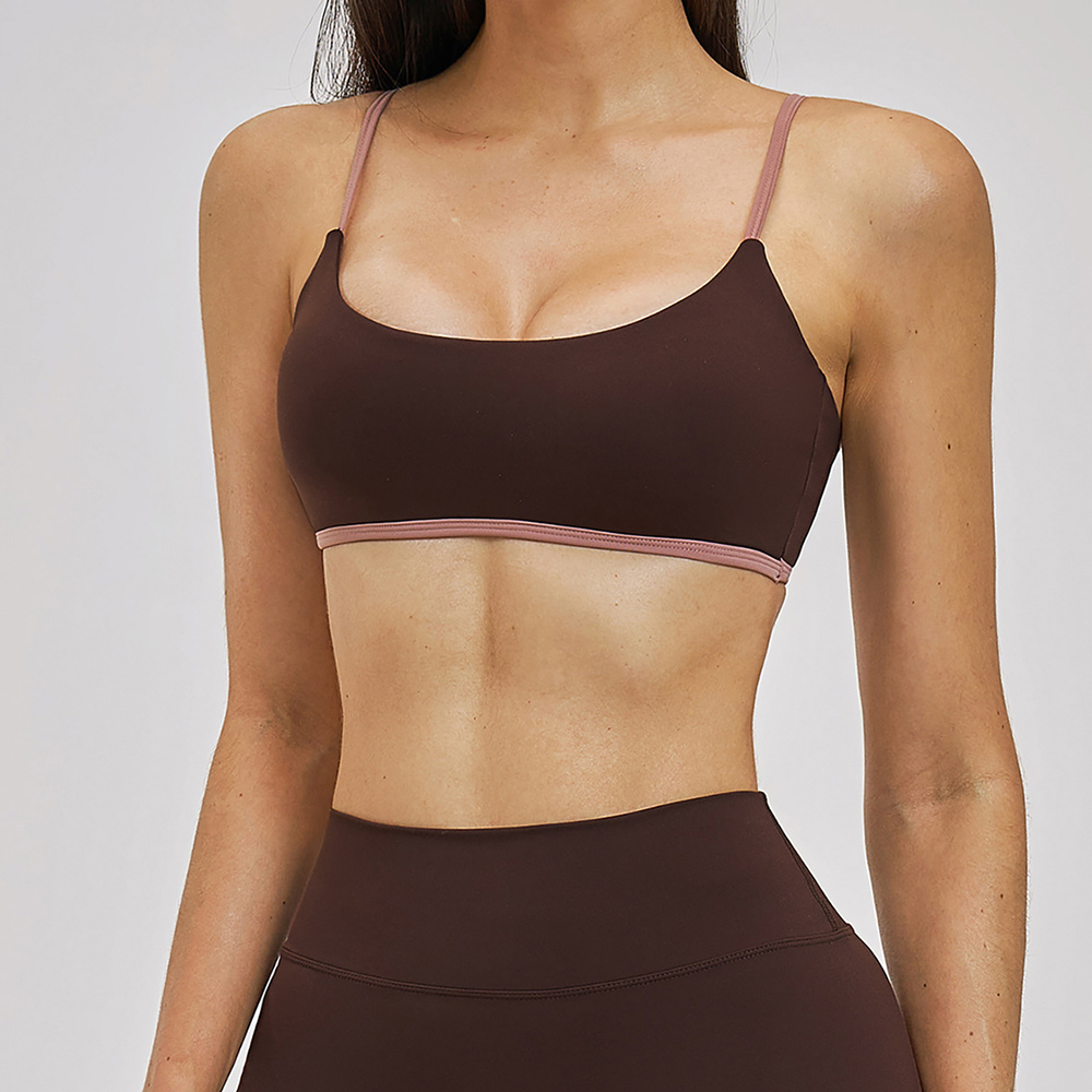 Bralette Triangle Set - Сексуальный женский спортивный бюстгальтер пуш-ап для