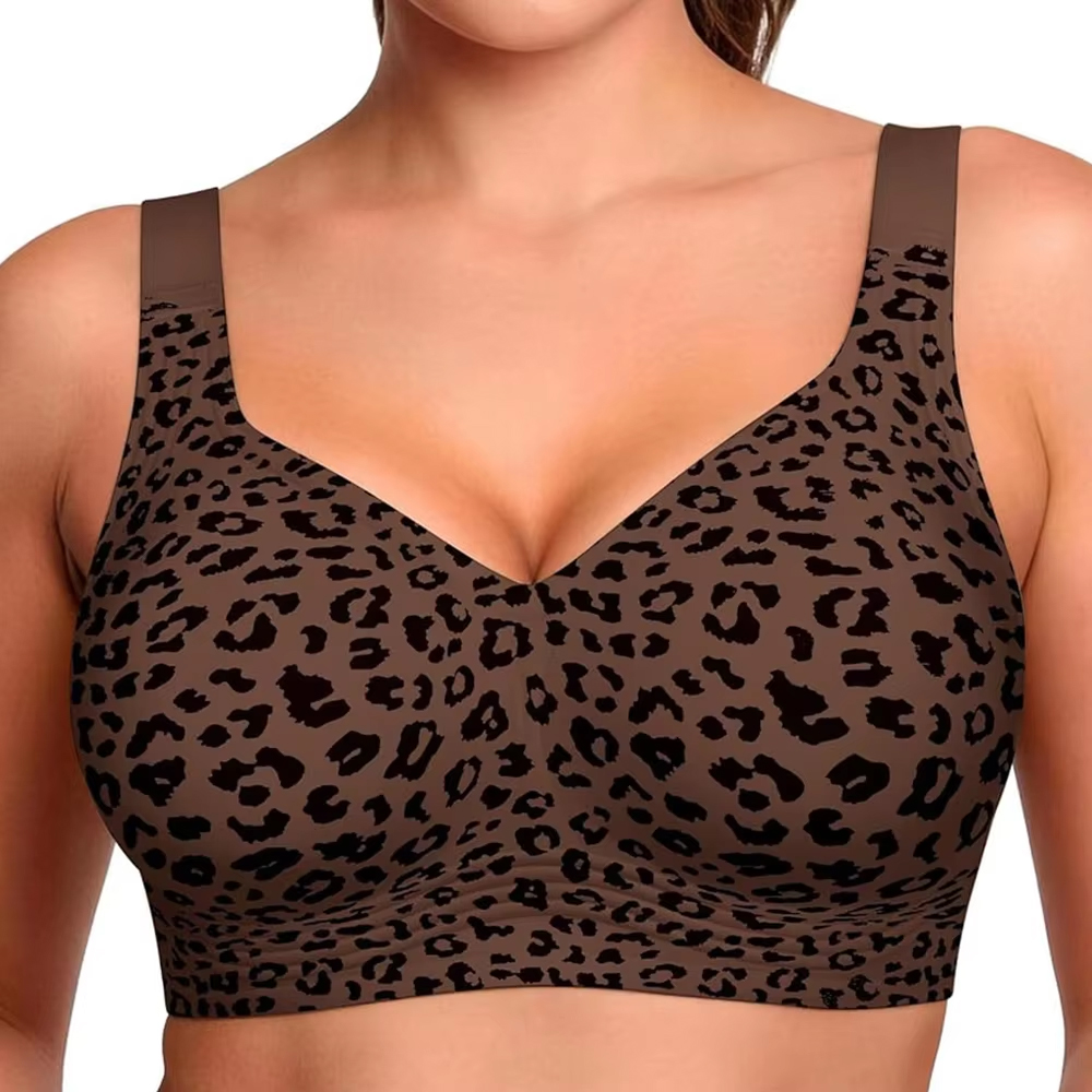 Bralette Triangle Set - Бесшовный бюстгальтер-бралетт Leopard Jelly без косточек
