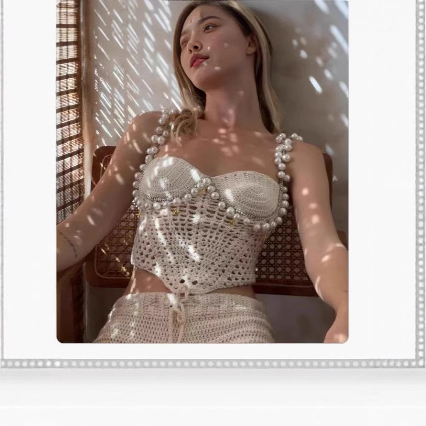 Сексуальный укороченный жилет  – обзор и цена Crop Top Crochet