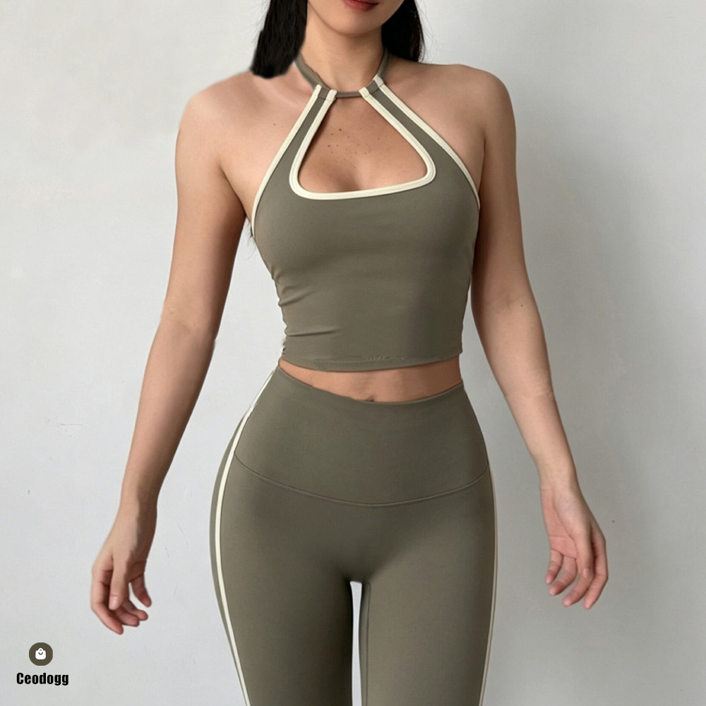 Женский спортивный топ-халтер  – обзор и цена Bralette Triangle Set