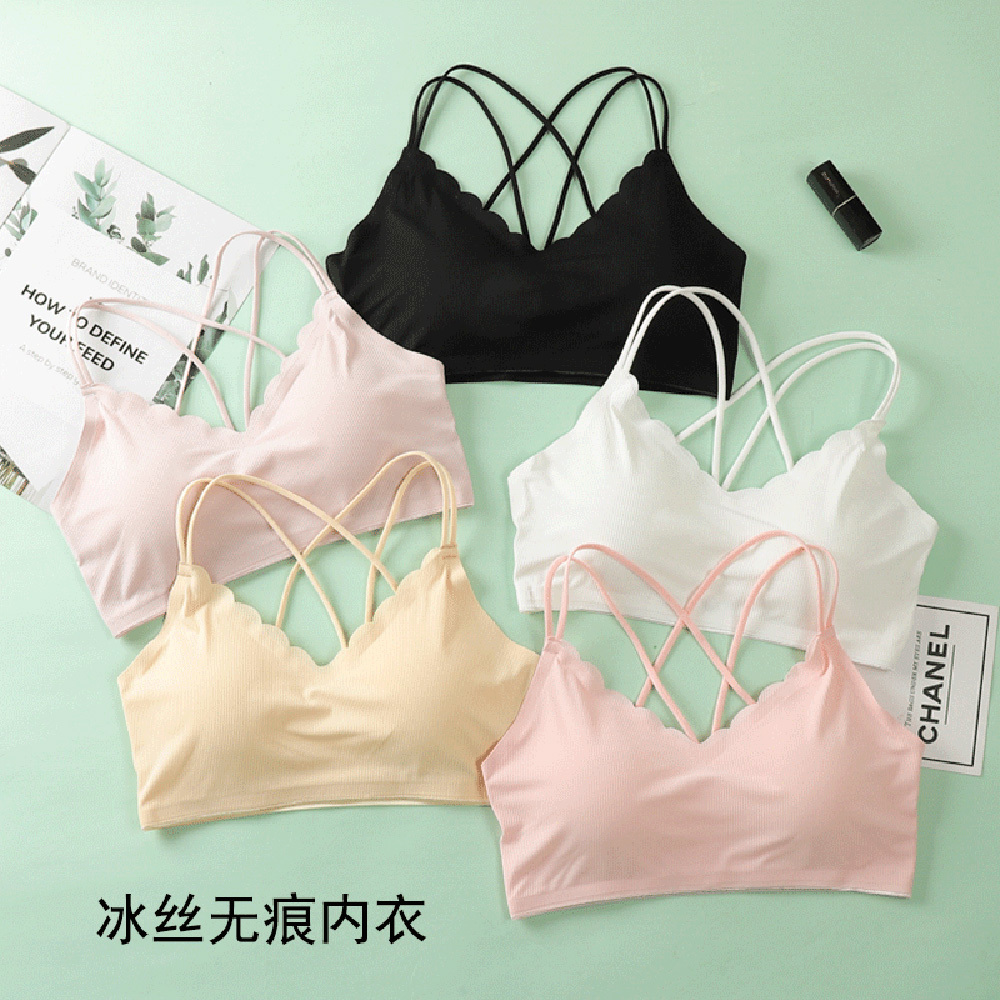 Женский бесшовный бюстгальтер  – обзор и цена Bralette Triangle Set